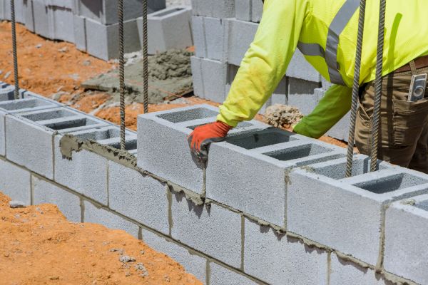 Concrete Blocks Installation in Hampton