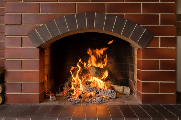 Brick Hearth Installation in Hampton